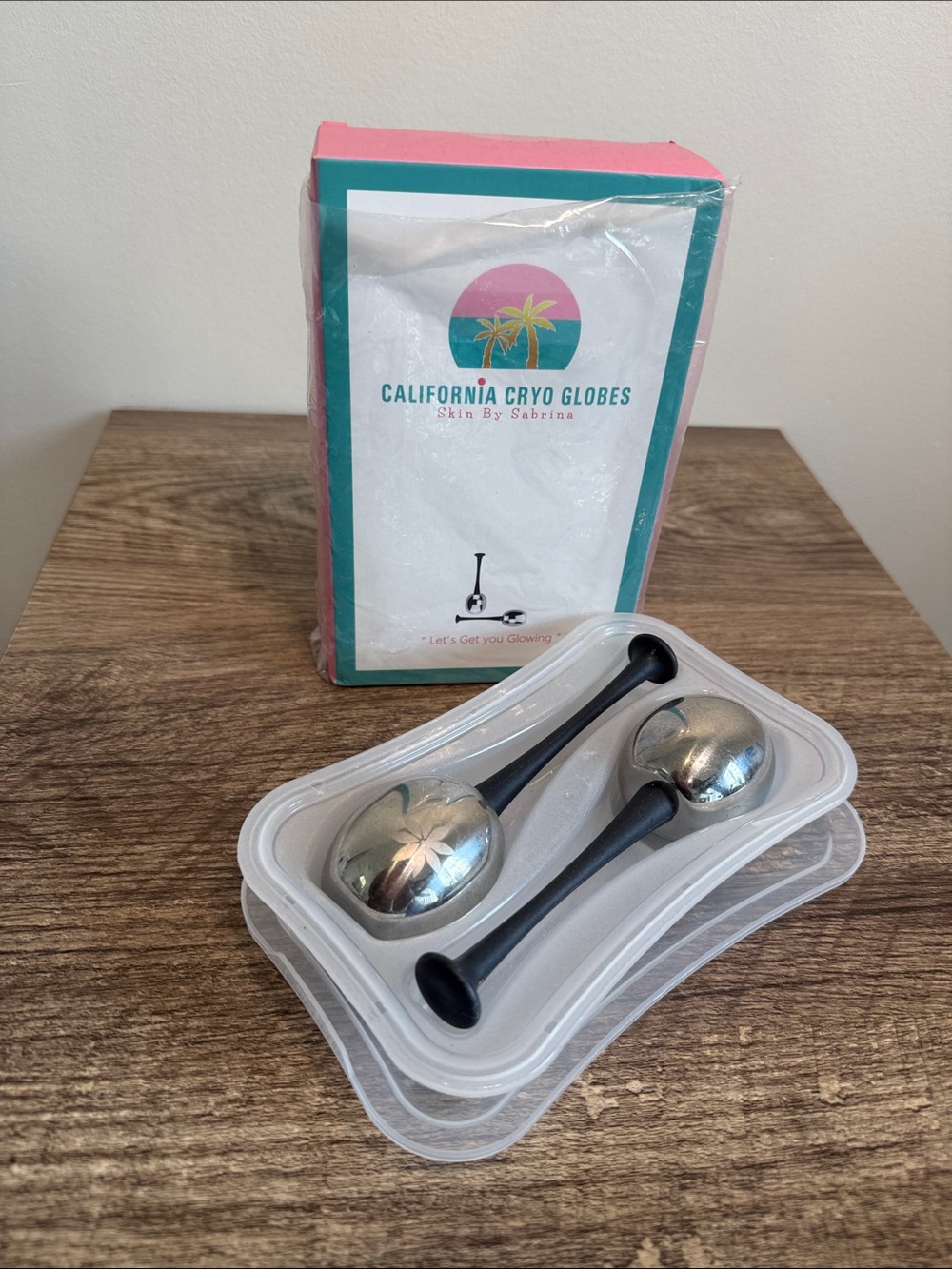 California Cryo Globes - Pink & Teal Packaging